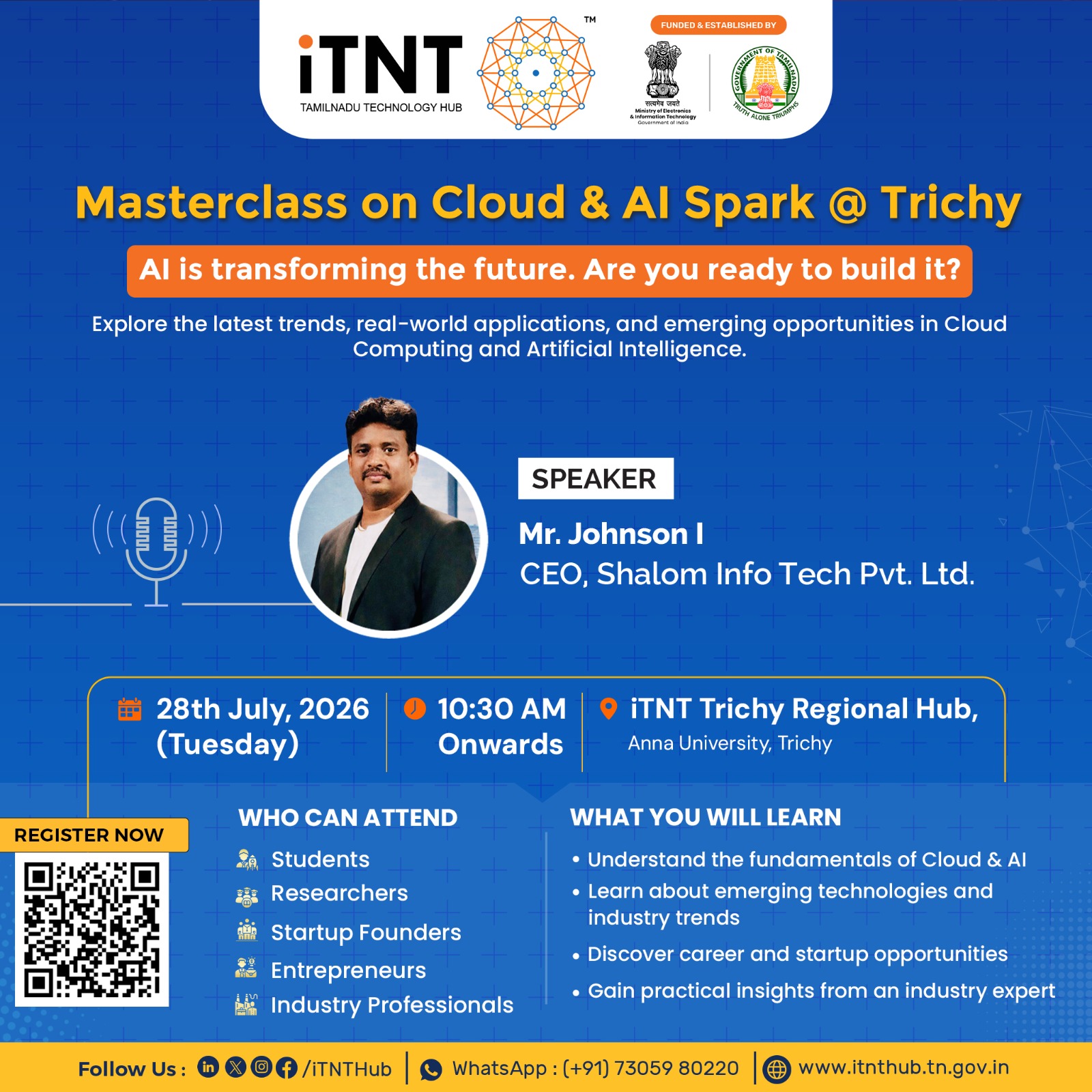 Masterclass on Cloud and AI Spark Trichy