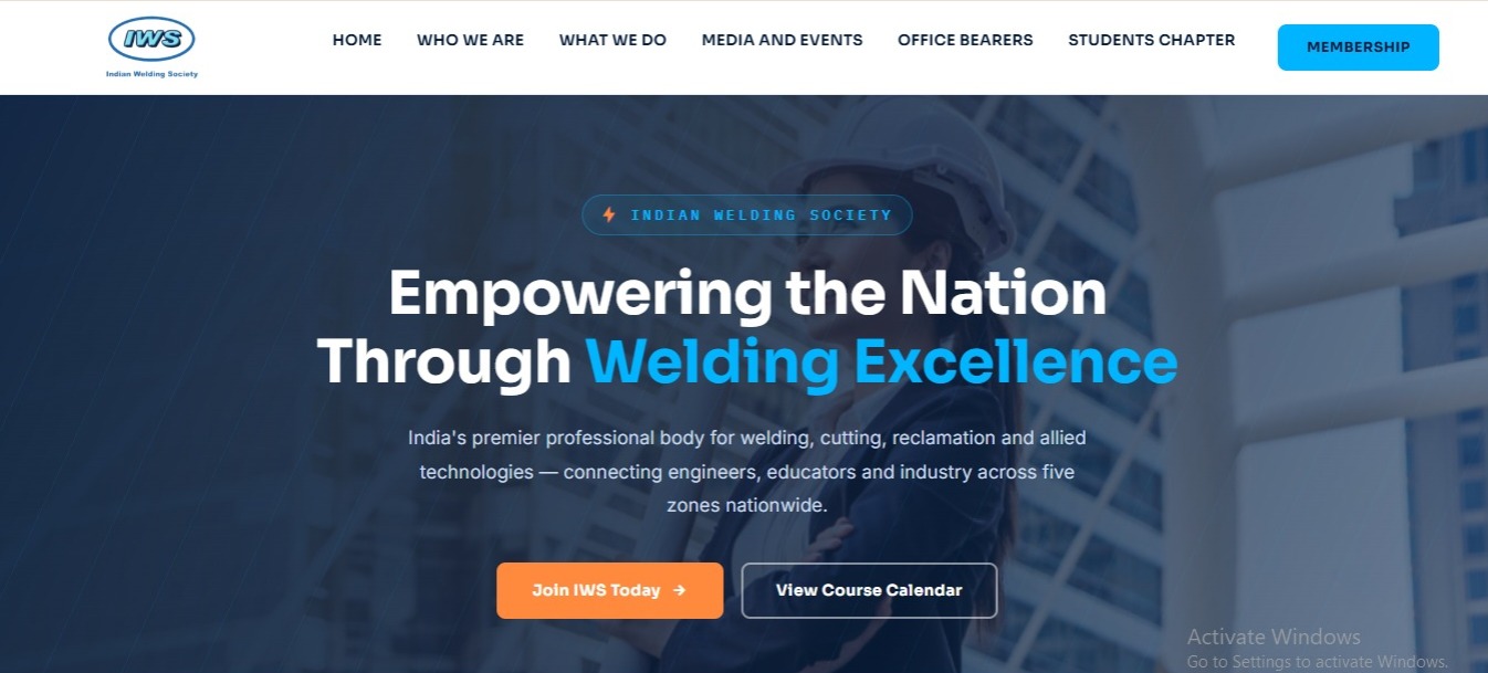 Indian Welding Society – National Professional Body for Welding Excellence