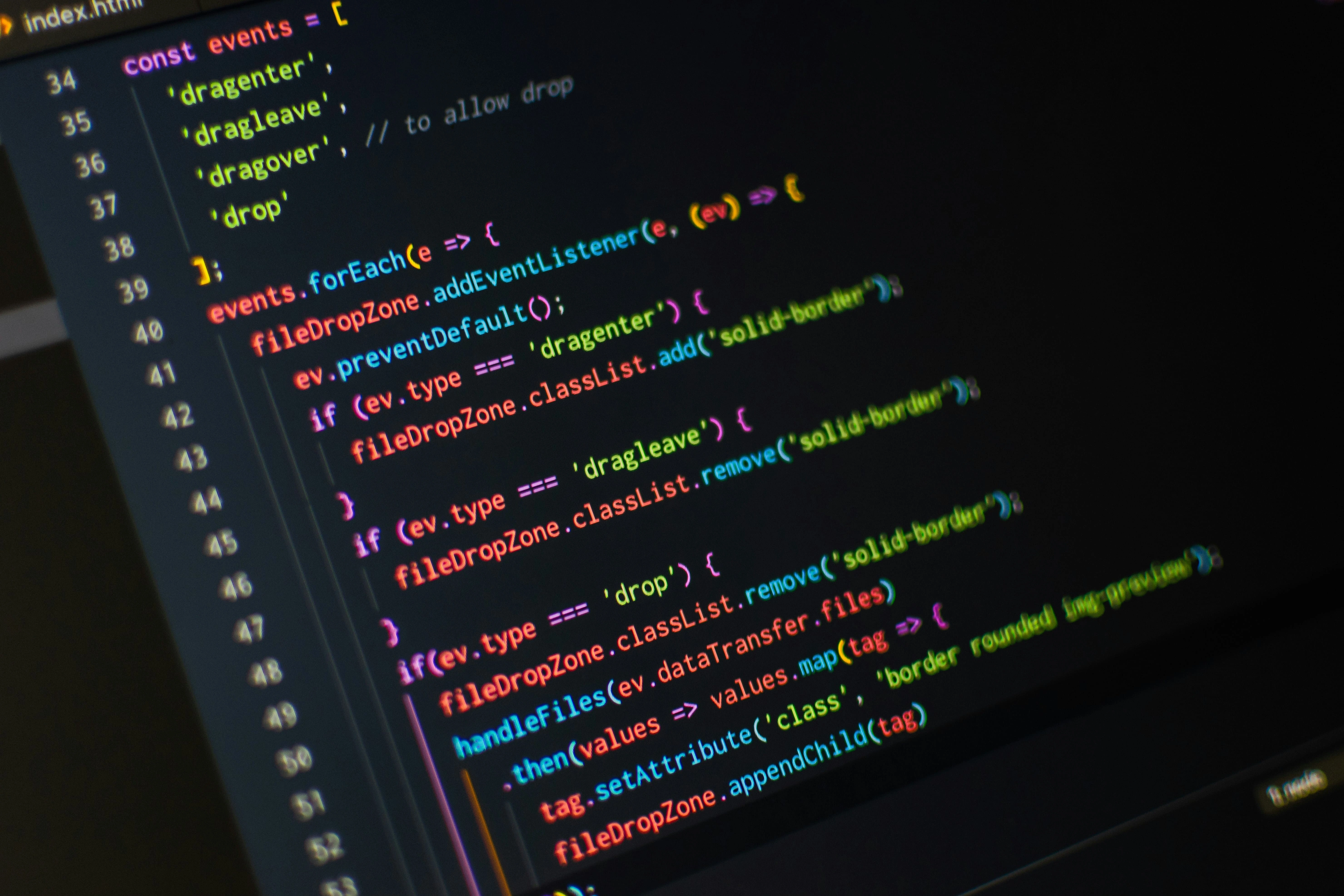 Responsive website layout sample